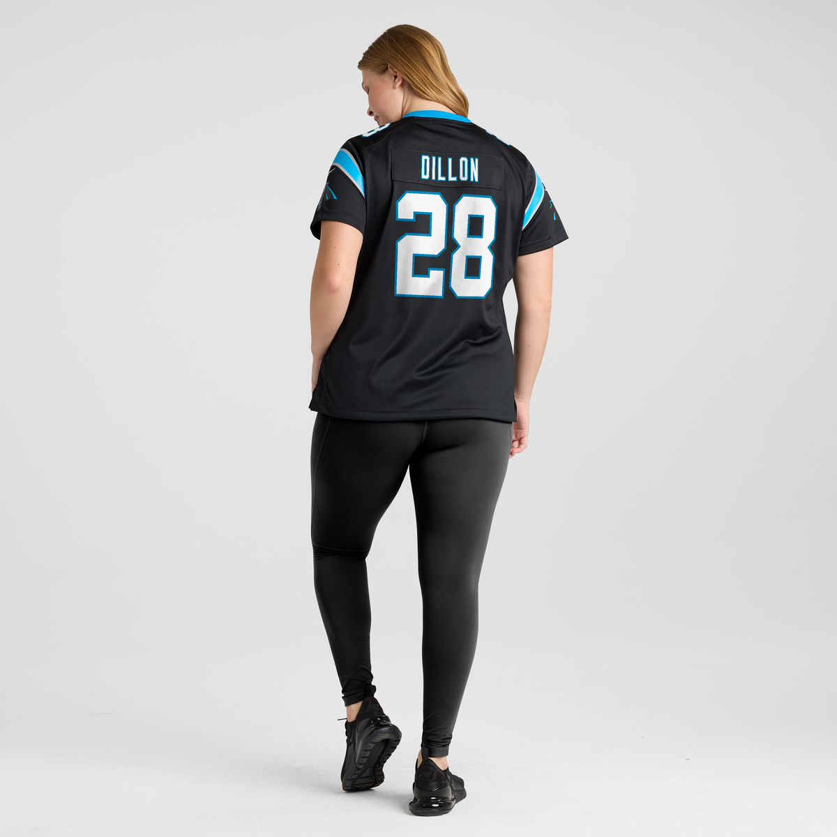 Women's Carolina Panthers AJ Dillon Nike Black Team Game Jersey
