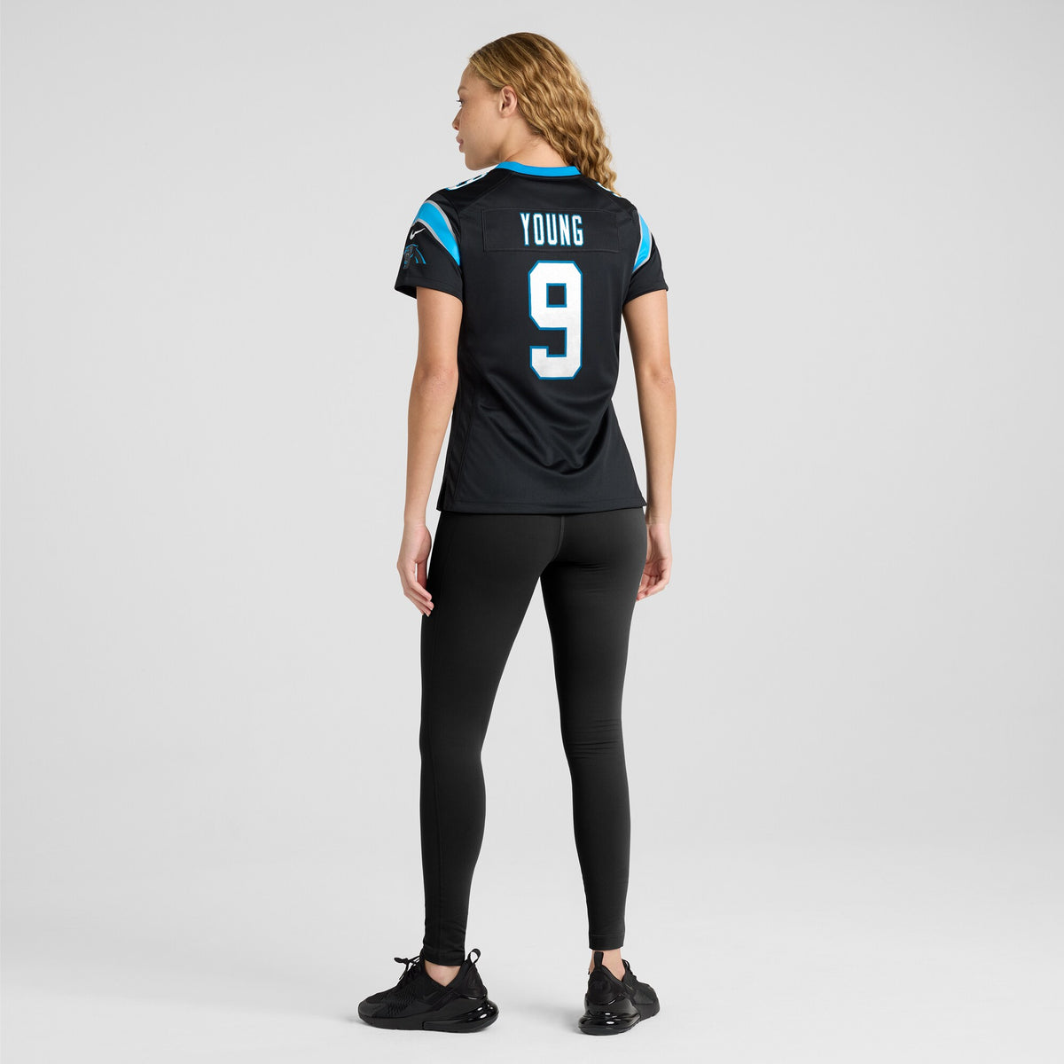 Women's Carolina Panthers Bryce Young Nike Black Team Game Jersey