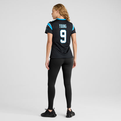 Women's Carolina Panthers Bryce Young Nike Black Team Game Jersey