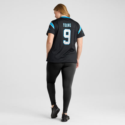 Women's Carolina Panthers Bryce Young Nike Black Team Game Jersey