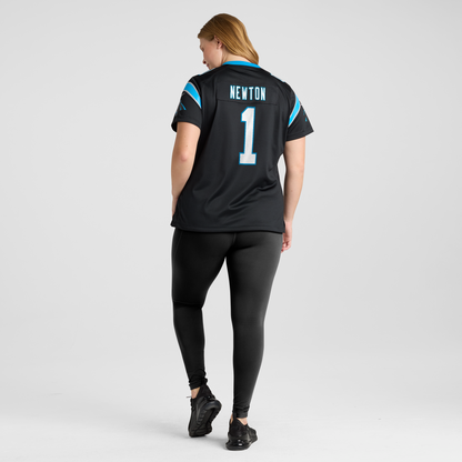 Women's Carolina Panthers Cam Newton Nike Black Team Retired Game Jersey