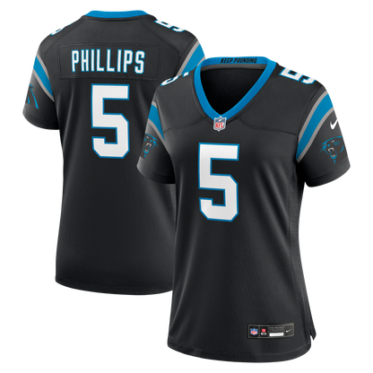 Women's Carolina Panthers Jaelan Phillips Nike Black Team Game Jersey