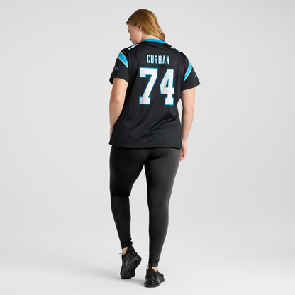 Women's Carolina Panthers Jake Curhan Nike Black Team Game Jersey