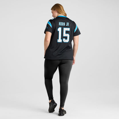 Women's Carolina Panthers Jimmy Horn Jr Nike Black Team Game Jersey