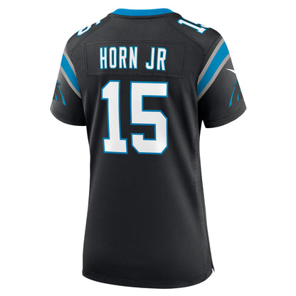 Women's Carolina Panthers Jimmy Horn Jr Nike Black Team Game Jersey