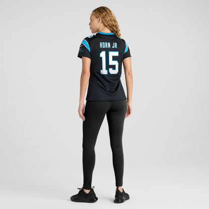Women's Carolina Panthers Jimmy Horn Jr Nike Black Team Game Jersey