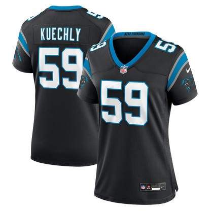 Women's Carolina Panthers Luke Kuechly Nike Black Team Game Jersey