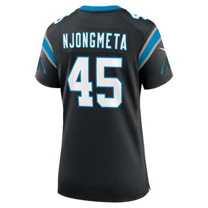 Women's Carolina Panthers Maema Njongmeta Nike Black Team Game Jersey