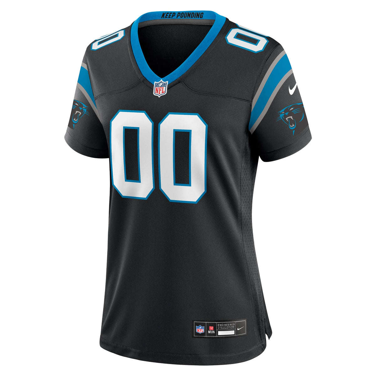 Women's Carolina Panthers Nike Black Custom Game Jersey