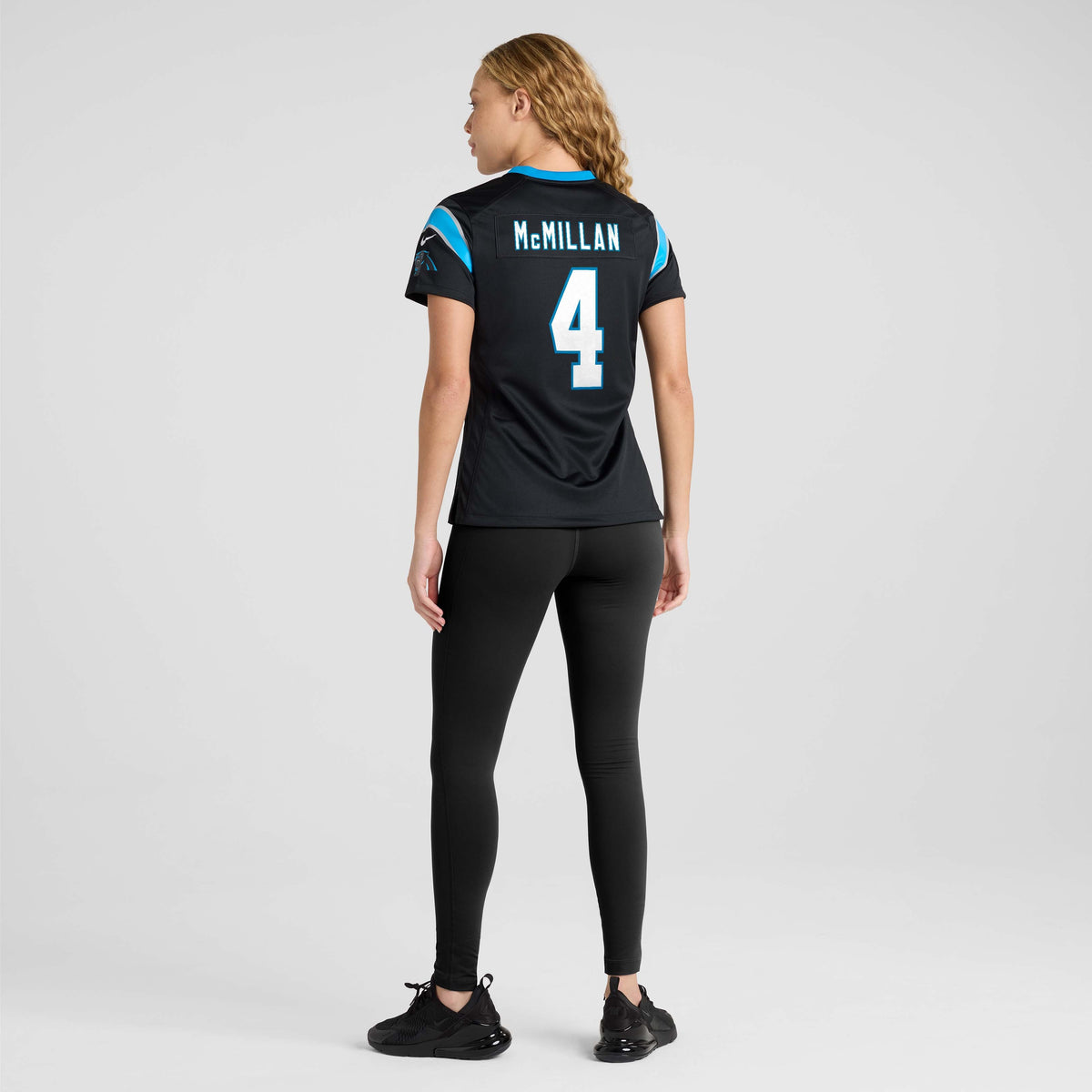 Women's Carolina Panthers Tetairoa McMillan Nike Black Team Game Jersey