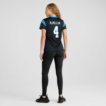 Women's Carolina Panthers Tetairoa McMillan Nike Black Team Game Jersey