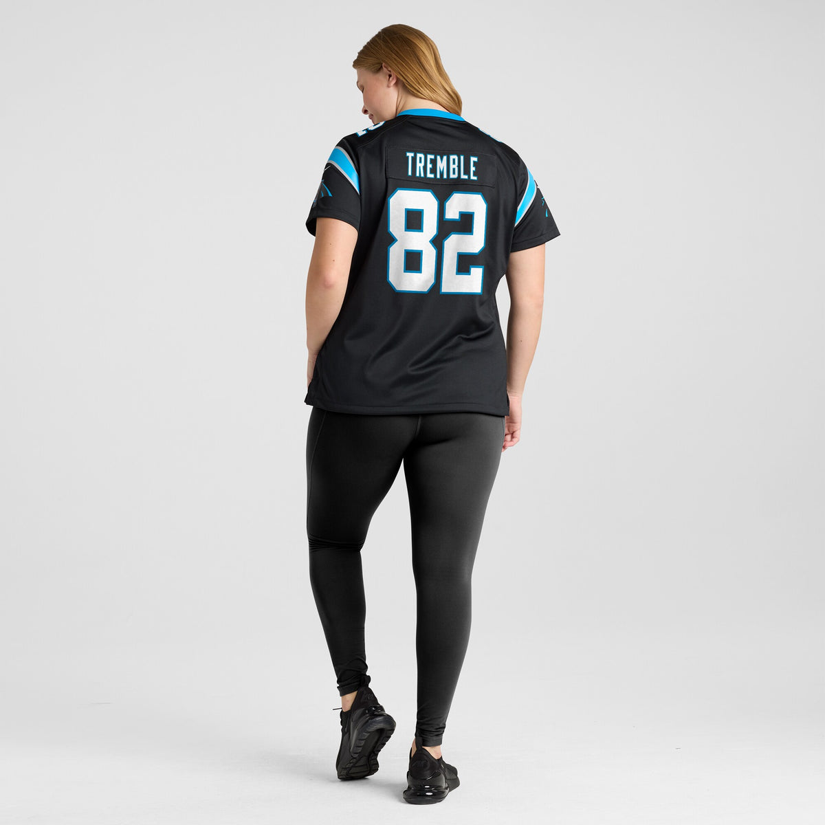 Women's Carolina Panthers Tommy Tremble Nike Black Team Game Jersey