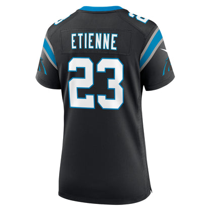 Women's Carolina Panthers Trevor Etienne Nike Black Team Game Jersey
