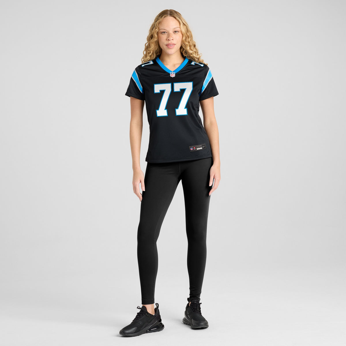 Women's Carolina Panthers Yosh Nijman Nike Black Game Jersey