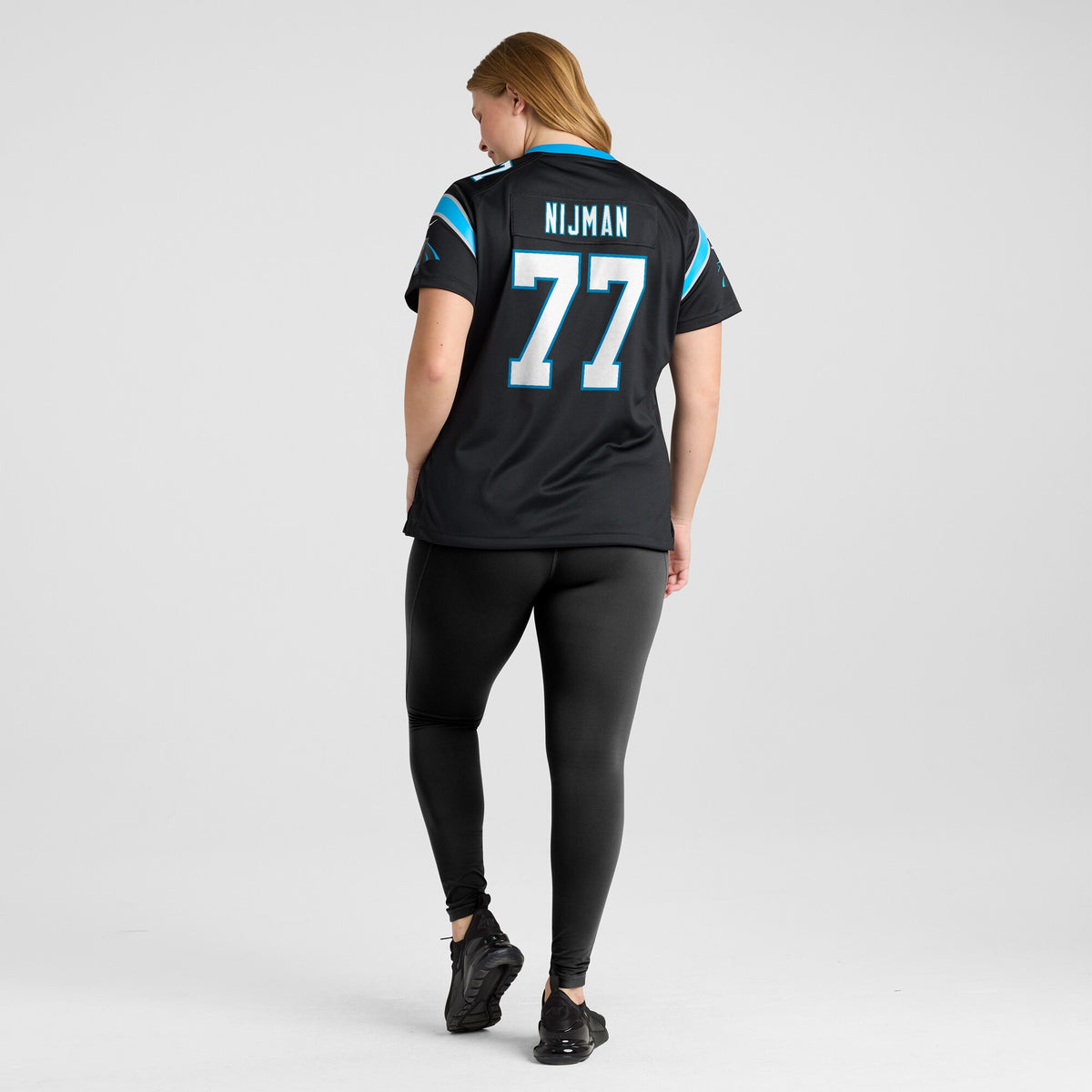 Women's Carolina Panthers Yosh Nijman Nike Black Game Jersey