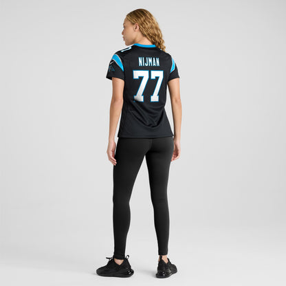 Women's Carolina Panthers Yosh Nijman Nike Black Game Jersey