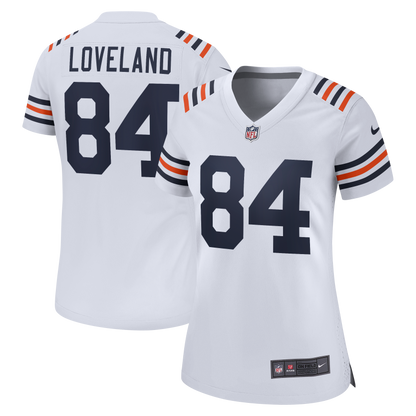 Women's Chicago Bears Colston Loveland Nike White Alternate Game Jersey