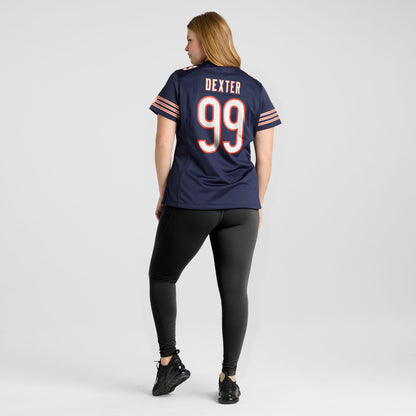 Women's Chicago Bears Gervon Dexter Sr Nike Navy Team Game Jersey