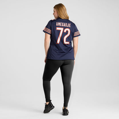 Women's Chicago Bears Kiran Amegadjie Nike Navy Game Jersey