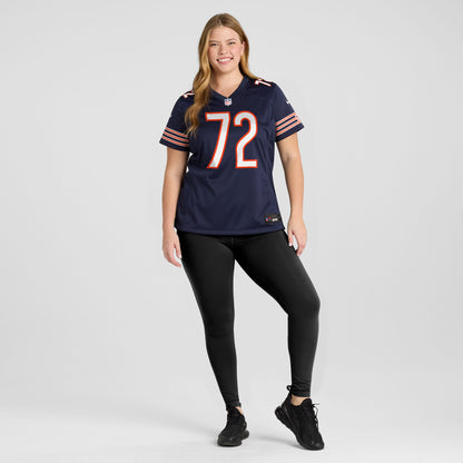 Women's Chicago Bears Kiran Amegadjie Nike Navy Game Jersey