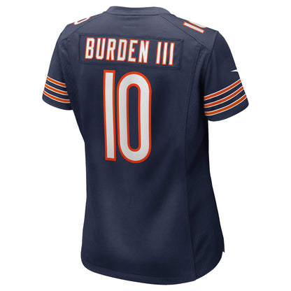 Women's Chicago Bears Luther Burden III Nike Navy Team Game Jersey
