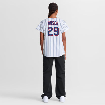 Women's Chicago Cubs Michael Busch Nike White Home Replica Jersey