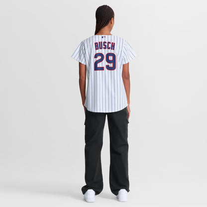 Women's Chicago Cubs Michael Busch Nike White Home Replica Jersey