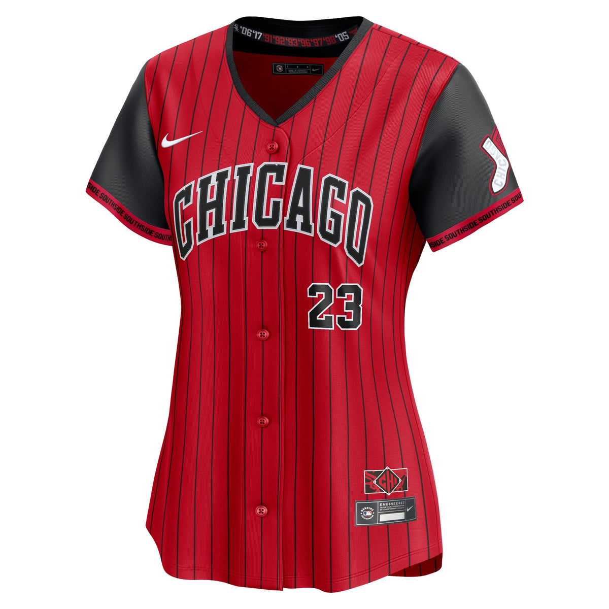 Women's Chicago White Sox Andrew Benintendi Nike Red/Black 2025 City Connect Limited Player Jersey