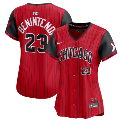 Women's Chicago White Sox Andrew Benintendi Nike Red/Black 2025 City Connect Limited Player Jersey