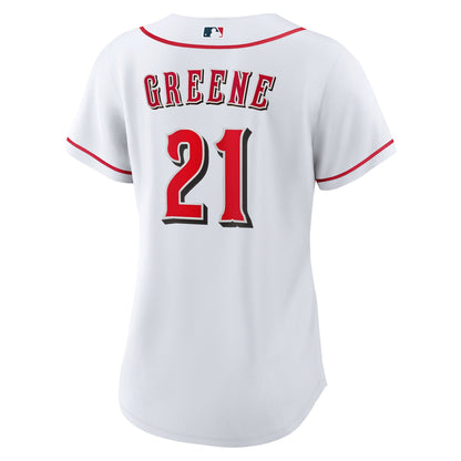 Women's Cincinnati Reds Hunter Greene Nike White Home Replica Jersey