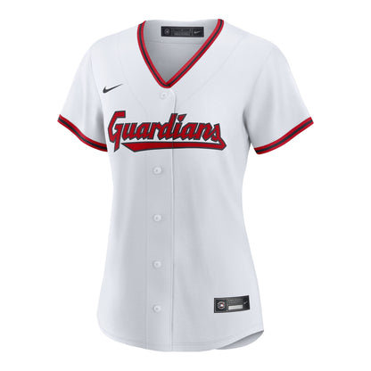 Women's Cleveland Guardians Chase DeLauter Nike White Home Replica Jersey