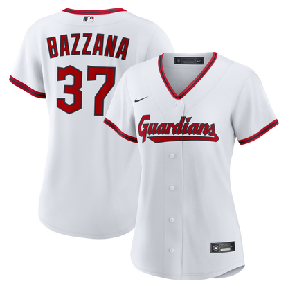 Women's Cleveland Guardians Travis Bazzana Nike White Home Replica Jersey