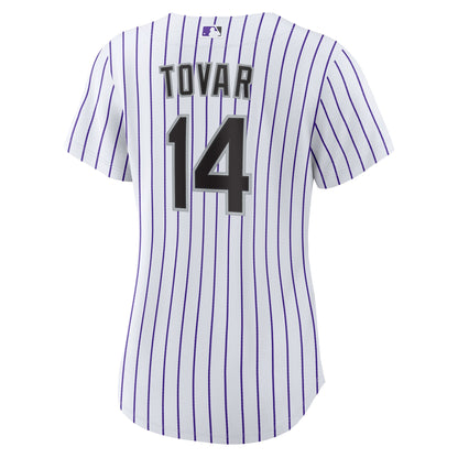Women's Colorado Rockies Ezequiel Tovar Nike White Home Replica Jersey