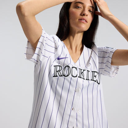Women's Colorado Rockies Nike White Home Limited Jersey