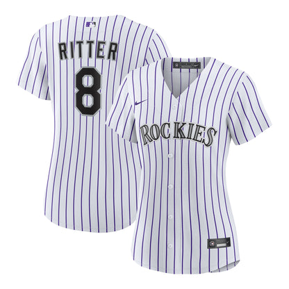 Women's Colorado Rockies Ryan Ritter Nike White Home Replica Jersey