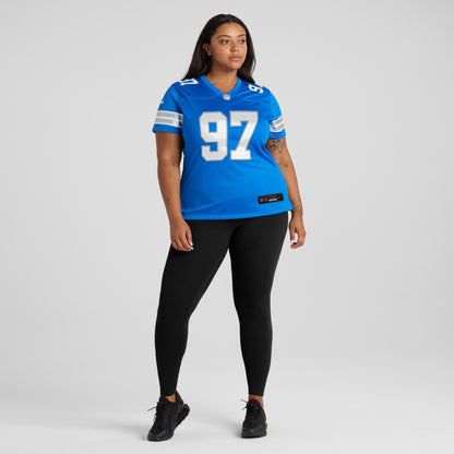 Women's Detroit Lions Aidan Hutchinson Nike Blue Game Jersey