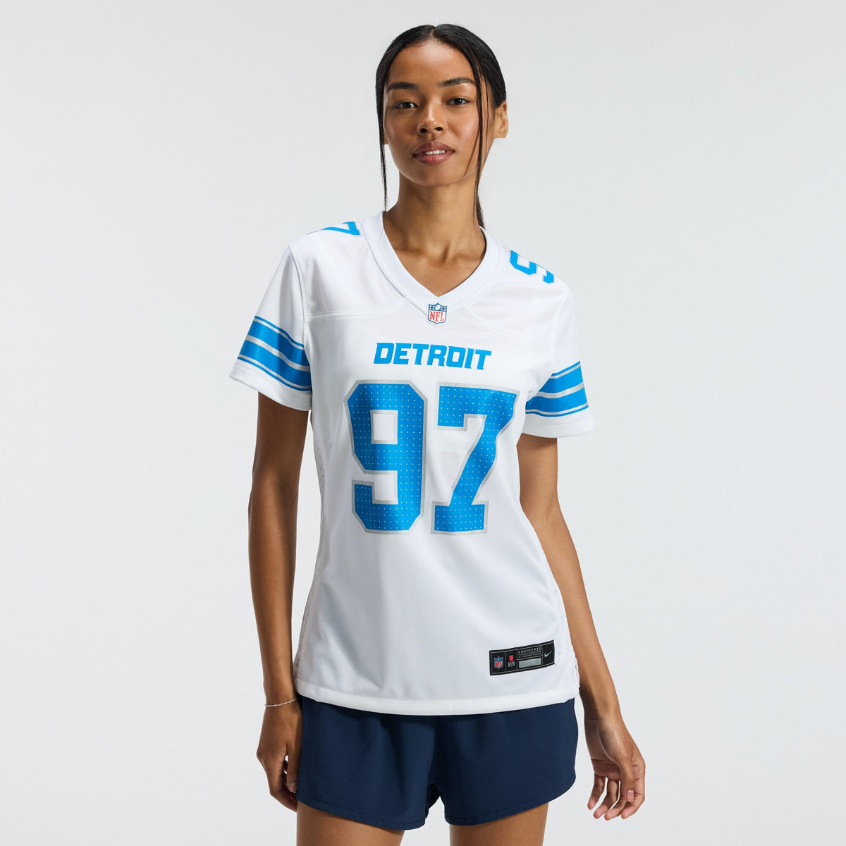 Women's Detroit Lions Aidan Hutchinson Nike White Game Jersey