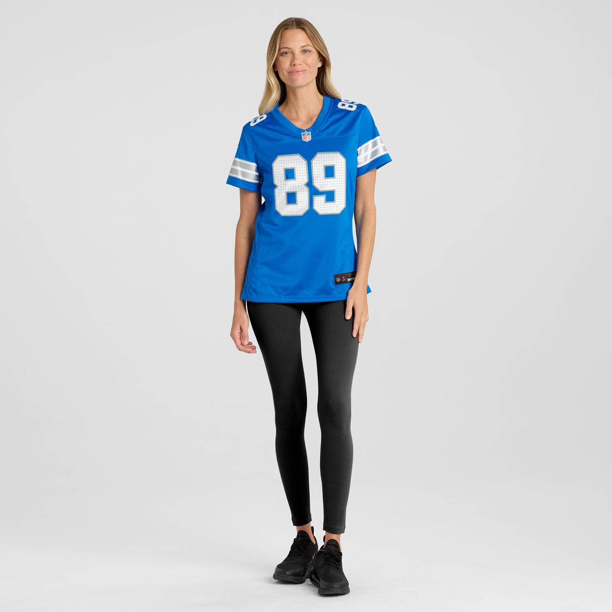 Women's Detroit Lions Brock Wright Nike Blue Team Game Jersey