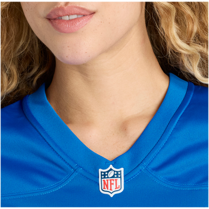 Women's Detroit Lions Calvin Johnson Nike Blue Team Retired Game Jersey