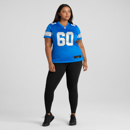 Women's Detroit Lions Graham Glasgow Nike Blue Team Game Jersey