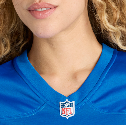 Women's Detroit Lions Isiah Pacheco Nike Blue Team Game Jersey