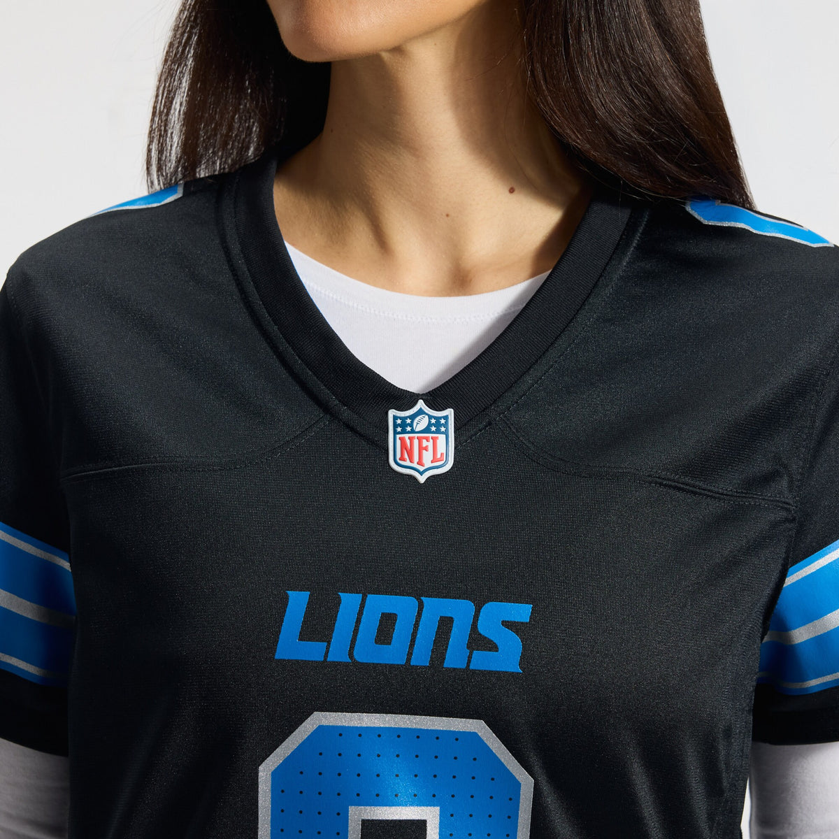 Women's Detroit Lions Jahmyr Gibbs Nike Black 2nd Alternate Game Player Jersey