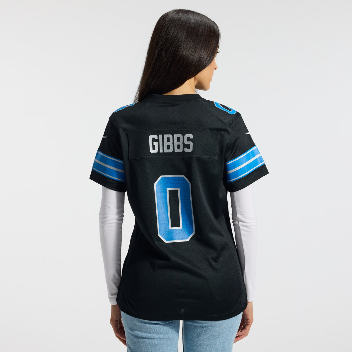 Women's Detroit Lions Jahmyr Gibbs Nike Black 2nd Alternate Game Player Jersey