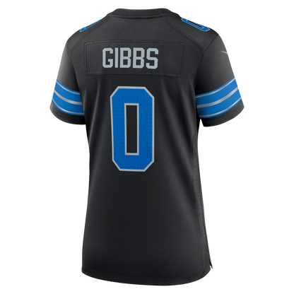 Women's Detroit Lions Jahmyr Gibbs Nike Black 2nd Alternate Game Player Jersey