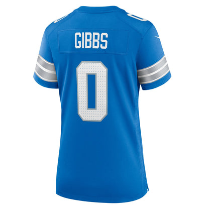 Women's Detroit Lions Jahmyr Gibbs Nike Blue Game Player Jersey