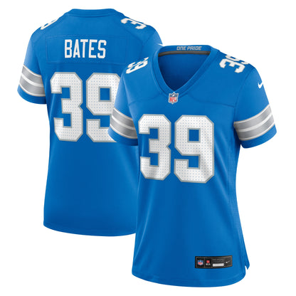 Women's Detroit Lions Jake Bates Nike Blue Team Game Jersey