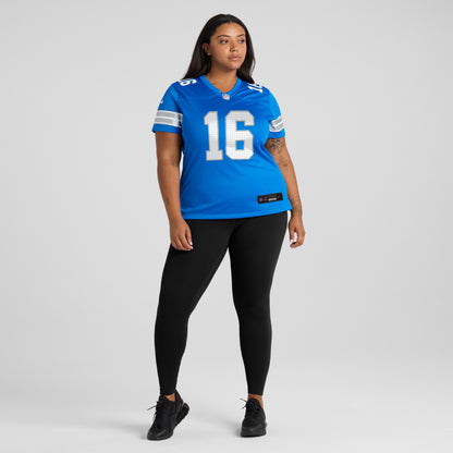 Women's Detroit Lions Jared Goff Nike Blue Game Jersey