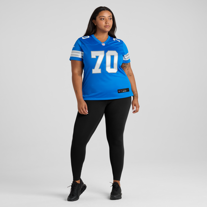Women's Detroit Lions Juice Scruggs Nike Blue Team Game Jersey