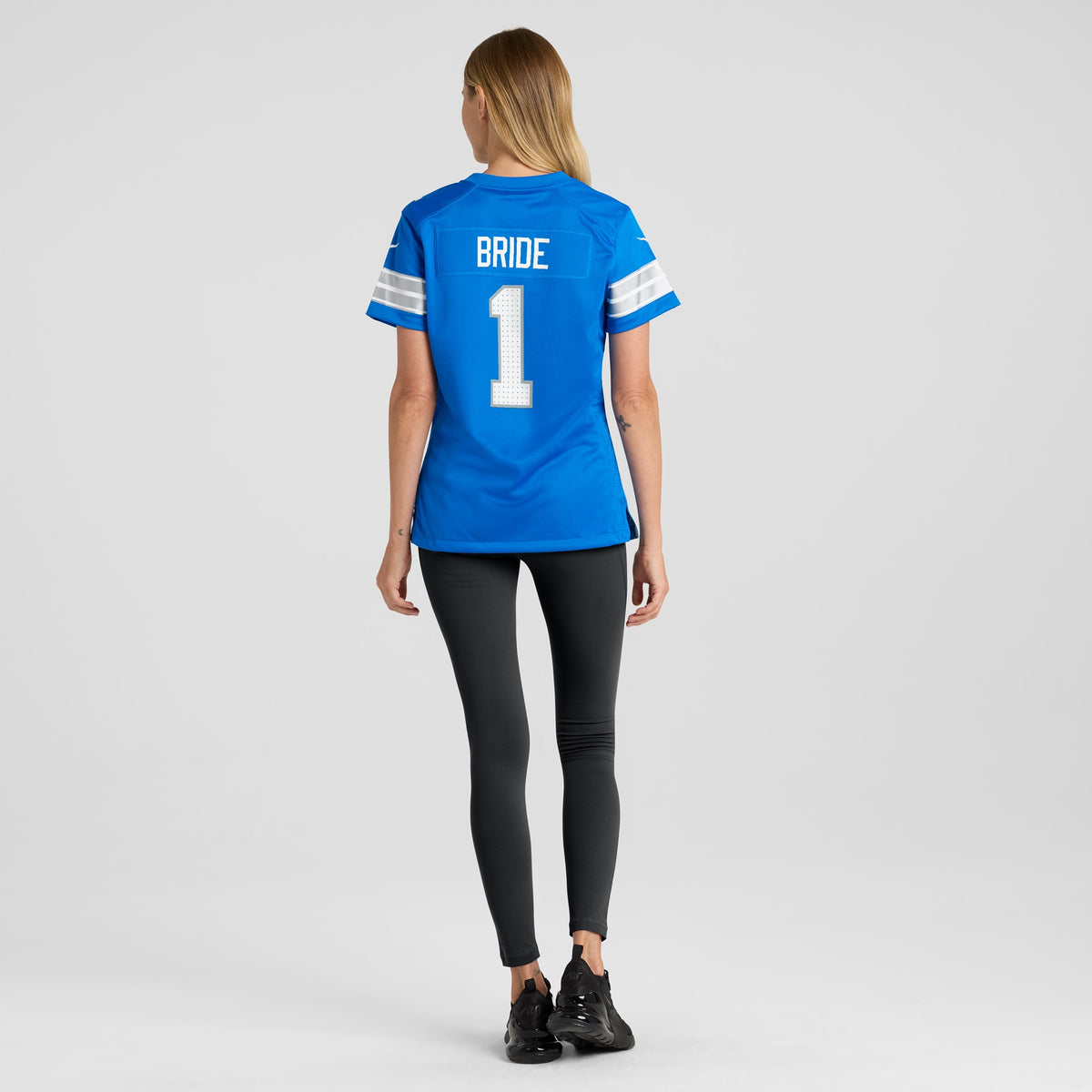 Women's Detroit Lions Number 1 Bride Nike Blue Game Jersey