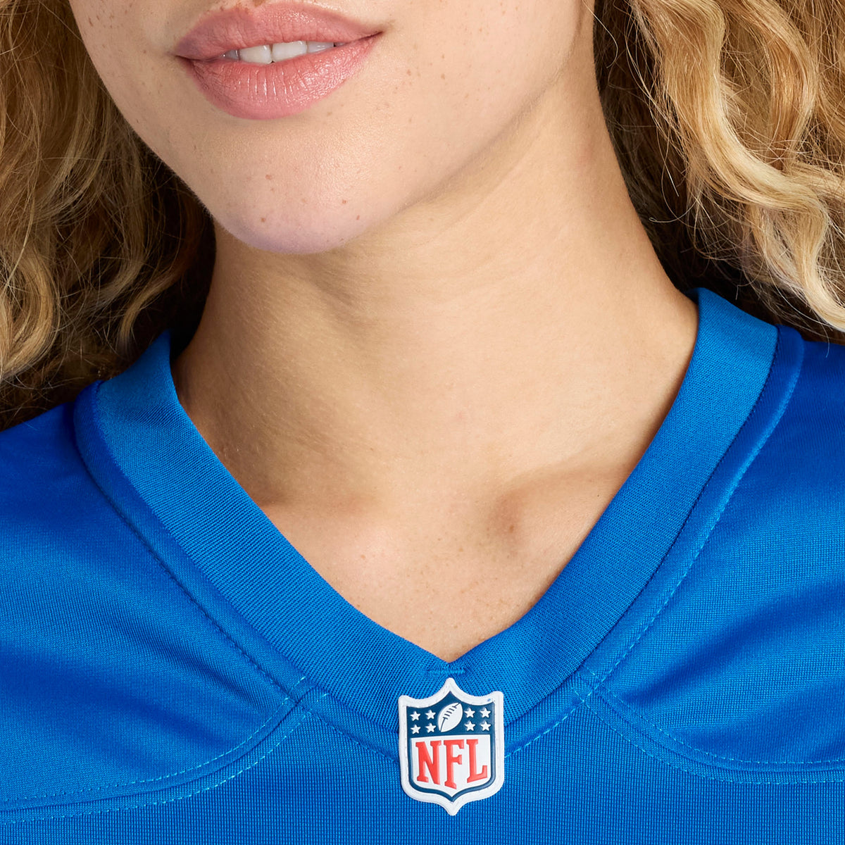 Women's Detroit Lions Tyler Conklin Nike Blue Team Game Jersey
